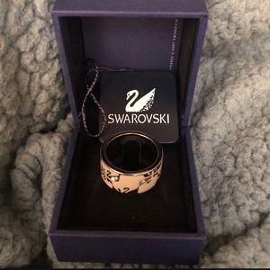 Swarovski silver women’s ring, size 7